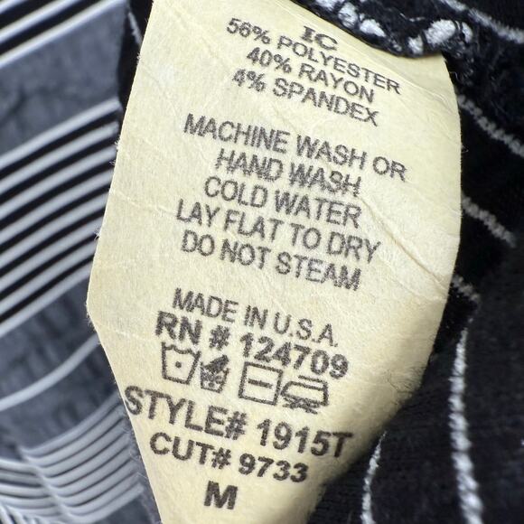 IC by Connie K MEDIUM Wearable Art to Wear Gray Artwear Artsy Blouse Shirt Top - Picture 6 of 8